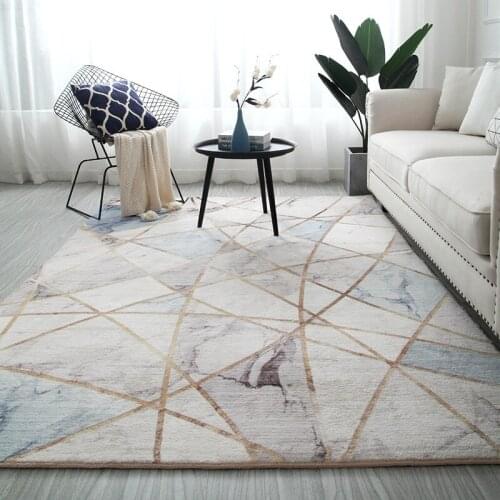 Nordic Faux Cashmere Living Room Carpet Home Decor Rugs For Bedroom Soft Fluffy Rug Sofa Coffee Table Floor Mat Modern Design