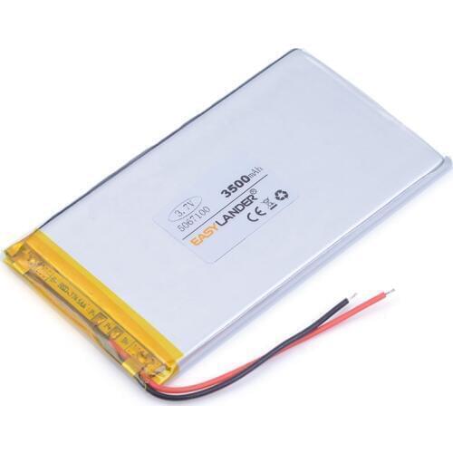 Tablet pc 3.7V 5067100 3500mAH (polymer lithium ion battery) Li-ion battery for tablet pc 7 inch 8 inch 9inch DIY Power mobile