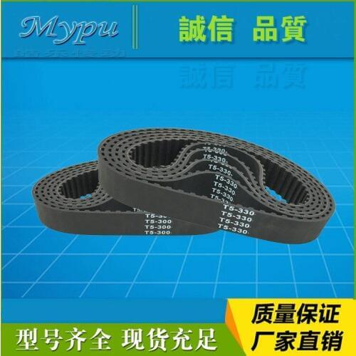 Rubber timing belt T5-260/280/295/300/330/340/360/390/395/500/525/530/600/660/690/720/740/860