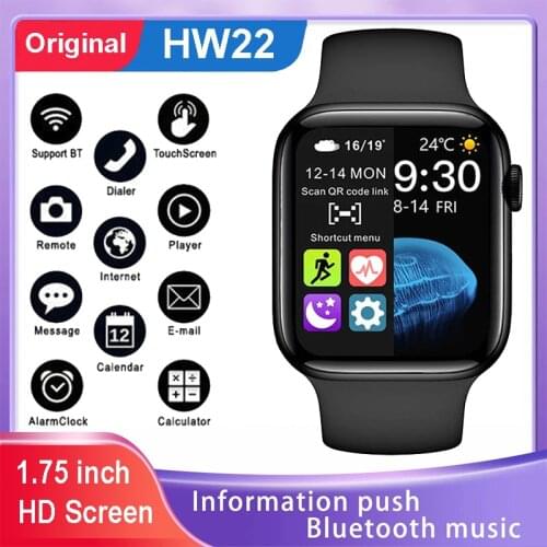 New HW22 Smartwatch 1.75" HD Screen Bluetooth Call Watch Faces Mens Sports Watches Women Wearable Devices for Smart Electronics