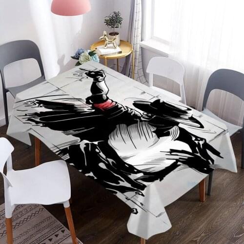 Tablecloth Michael Jackson Pattern Waterproof Coffee Table Cloth Oxford Fabric Table Cover Wedding Decoration Picnic Blanket