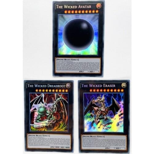 Yu Gi Oh Wicked God The Wicked Dreadroot The Wicked Eraser DIY Toys Hobbies Hobby Collectibles Game Collection Anime Cards