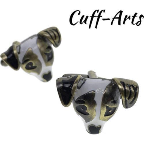 Cufflinks for Men Cufflinks Dogs Head Cuff Links Cufflinks Gemelos Para Hombre Camisa by Cuffarts C10020B
