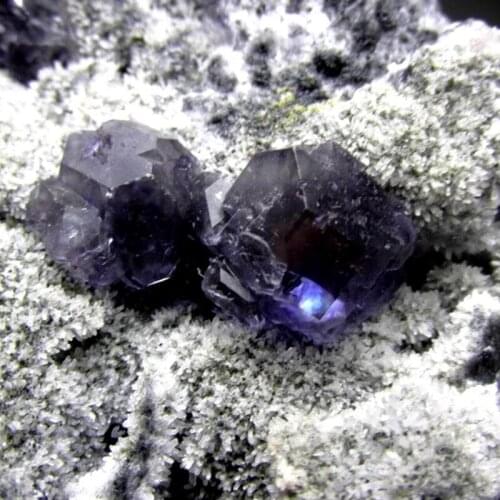 1500g Purple-Blue Fluorite Cluster on Matrix - crystals and stones healing Mineral specimen Home Decor feng shui decoration