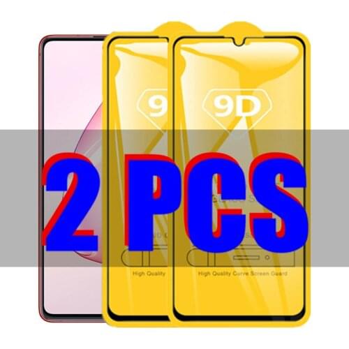 2Pcs 9D Glass For Samsung Galaxy Note 10 Lite Protective Glass on the For Samsung Note10 lite A81 M60S Screen Protector Film