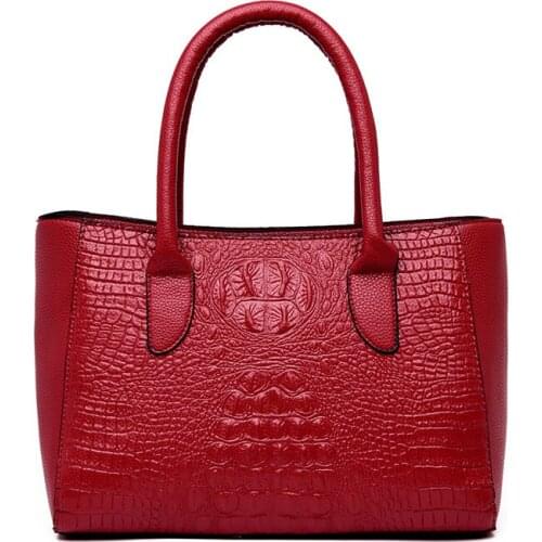 New Fashion Alligator 3 Pcs Women Handbags European Design Leather Ladies Shoulder Bags Female Girl Brand Luxury Crossbody Bag