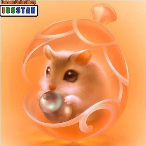 Diy Diamond Painting Cross Stitch Colorful Cute Animals Rhinestones Embroidery Full Square Arts Mosaic Kits