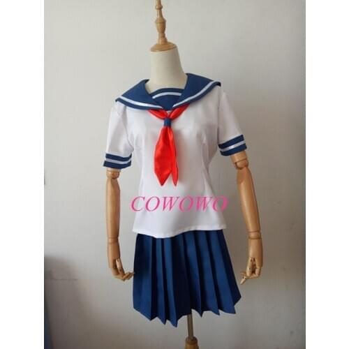 Anime! Yandere Simulator Ayano Aishi Yandere-Chan JK School Uniform Cosplay Costume Lovely Sailor Suit Dailydress Free Shipping