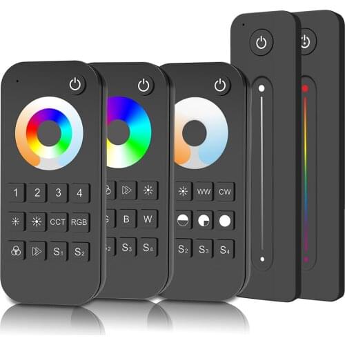 2.4G RF Wireless Remote Control for LED Controller Dimmer CCT RGB RGBW RGBCCT Strip Lights