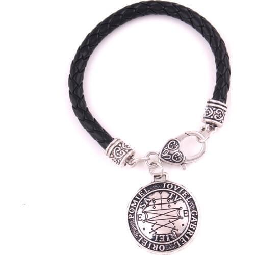 Women Men Bracelet Bangle Jewelry Archangel GABRIEL Written Religions Solomon Style With Ancient Rune Protect Owner Dropshipping