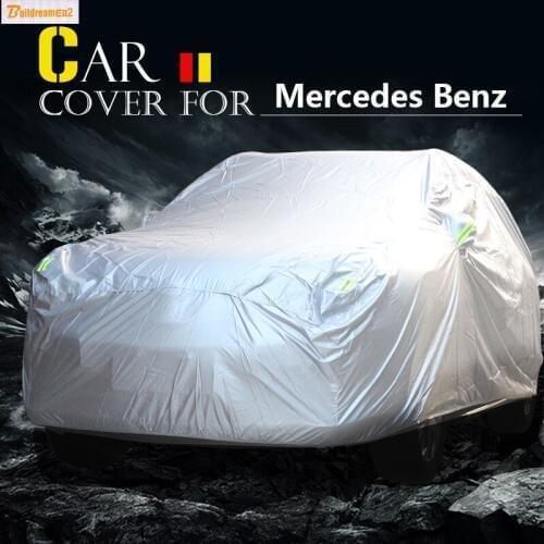 Buildreamen2 Car Cover SUV Sun Rain Dust Snow Resistant Cover Waterproof For Mercedes Benz ML300 ML350 ML450 ML500 ML420 ML280