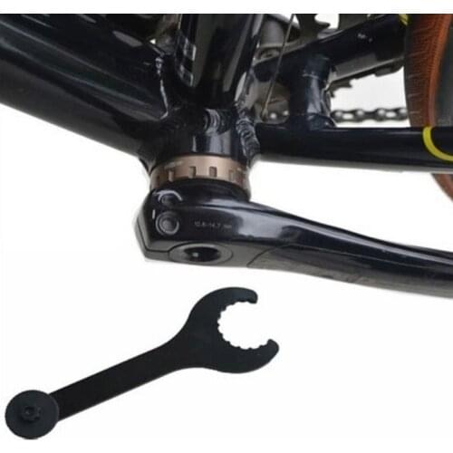 Black Multipurpose Bicycle Crankset Crank Repair Kit Set Bottom Bracket Install Remove Tool Spanner Riding Practical Gadget