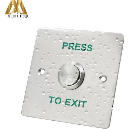 IP68 Waterproof Access Control Exit Button E06 Stainless Steel Door Bell Switch Touch Panel Door Opener