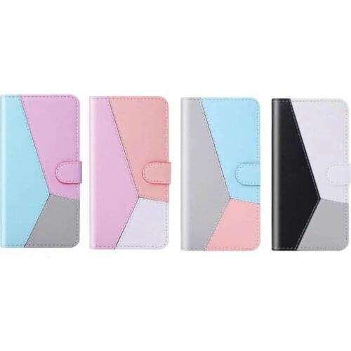 Hit Contrast Leather Wallet Case For Samsung A70 A50 A40 A30 A20 A10 A10E A20E A80 A90 S9 Hybrid ID Card Slot Holder Cover 50PCS