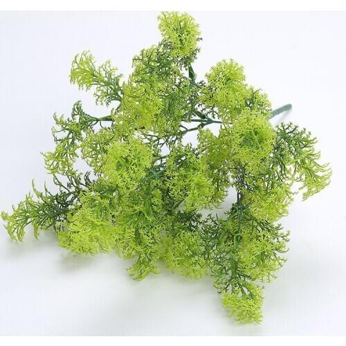 Artificial Plants Green Grass Decor Flower Green Plant Fake Flower For Wedding Simulation Green Grass Home Garden Plastic Flower