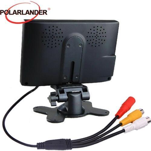 High resolution 7 inch Color TFT LCD with 2 Channels Video car parking monitors digital car monitor for rear view camera