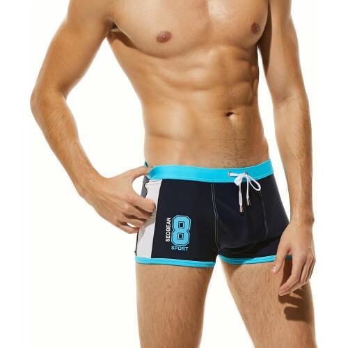 2018 brand Hot Swimwear Men Breathable Swimsuits Man Swim Trunks Boxer Briefs Sunga Swim Suits Maillot De Bain Beach Shorts