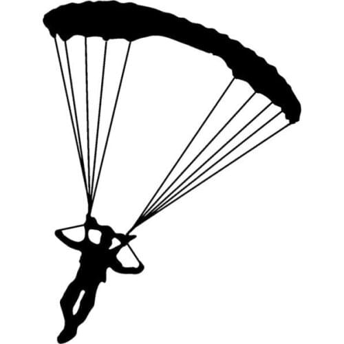 Skydiving Parachute Sticker Decal Wall Art Car Ute Aircraft Vinyl Decal car window