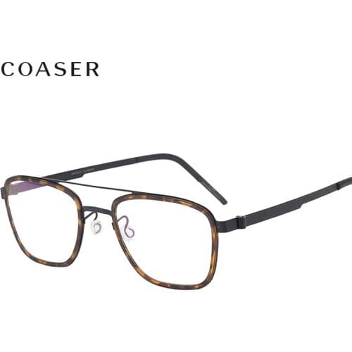 NEW Men eyeglasses Titanium Glasses Frame Denmark Brand Design Vintage Round prescription optical Myopia eyewear metal