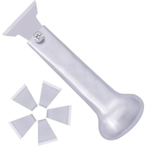 Leather Craft Skiving Sharp Hand Drive Knife with 5 Replace Window Scraper Scraping Cutter Drawing Knife