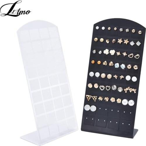25/72holes Earrings Display Stand Earring Holder Rack Jewelry Rack Plastic Earring Organizer Organizador De Joyas