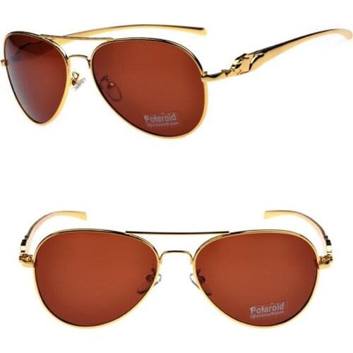 Polarizing mirror man driving leopard head polarizing sunglasses bibeam metal driver driving sunglasses toad sun glasses