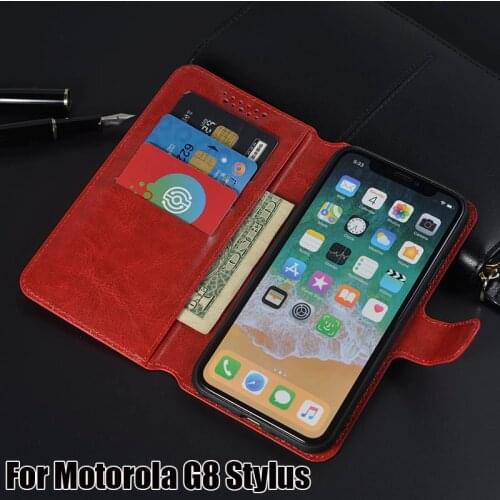 Luxury PU Leather Cover Case For Motorola Moto G Stylus G8 Stylus Case Flip Protective Phone Back Cover Bag Capa Moto G Stylus