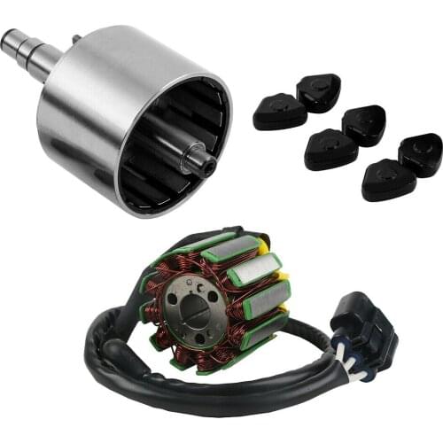 Motorcycle Magneto Generator Rotor Assy Flywheel Stator Coil For Yamaha YZF R1 2004-2008 FZ1 2006-2010