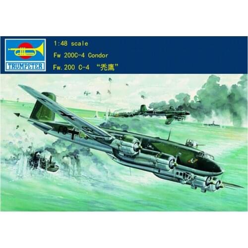 Trumpeter 02814 1/48 Focke-Wulf FW 200C-4 Condor Airplane Kit Static Model TH05338-SMT6