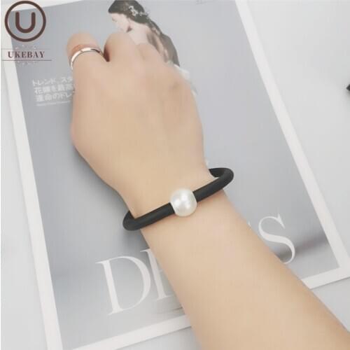 UKEBAY New Pearl Bracelet 11 Colors Charm Bangles Women Jewelry Gift Handmade Luxury Bracelets Soft Chains Wedding Party Bangle