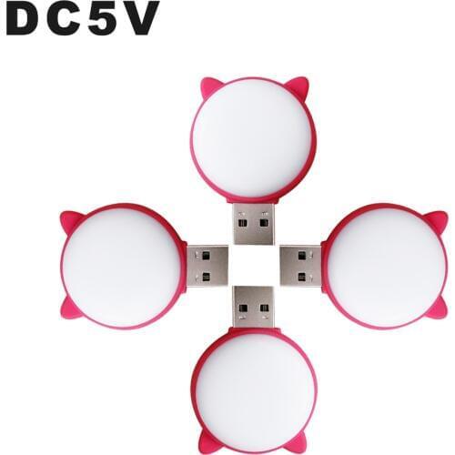 USB LED Mini Book Light Portable Night Lamp Plug and Use Reading Lamp Super Brightness Powered By DC5V Adapter Power Bank Laptop