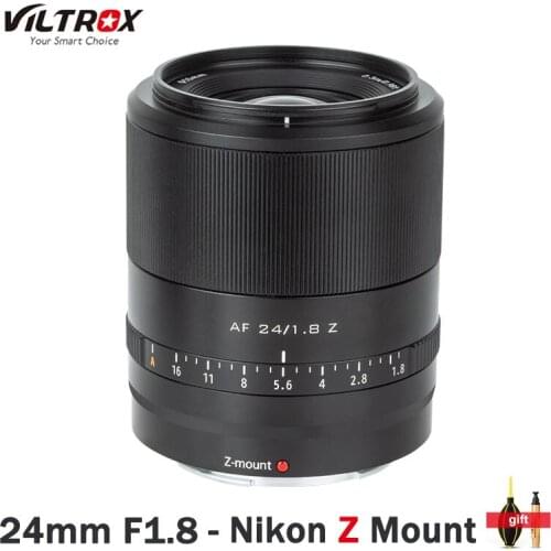 Viltrox 24Mm F1.8 Full Frame Af Lens for Nikon Z Camera Auto Focus Portrait Prime Lens for Nikon Zfc Z50 Z5 Z6 Z6II Z7