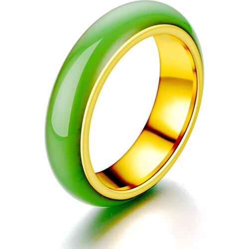 Creative Vintage Dripping Oil Titanium Steel Ring for Women Fashion Wild Wedding Engagement Party Jewelry