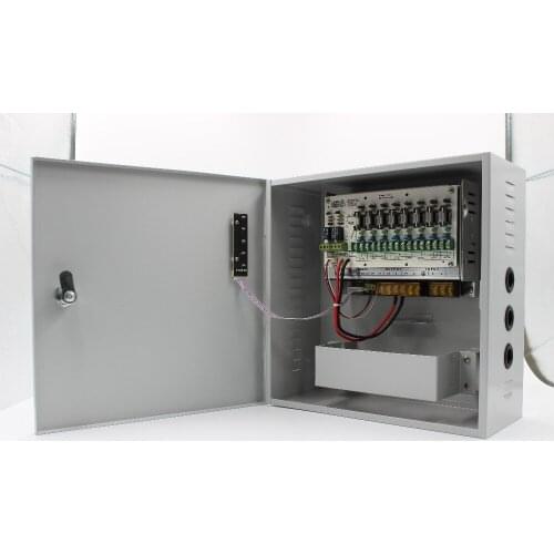 12V10A 8CH UPS power supply with overload, over voltage, batter low voltage protection