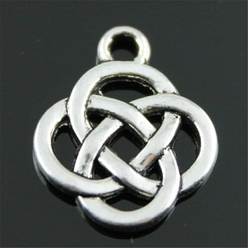 20pcs 18x16mm Pendant Chinese Knot Chinese Knot Charm Pendants For Jewelry Making Lucky Chinese Knot Pendants