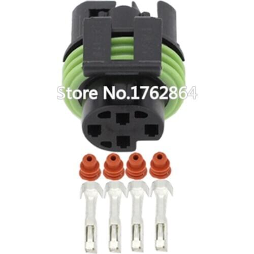 4 Pin Metri-Pack 150 Sealed Female Electrical Connector DJ7044-1.5-21 Oxygen Sensor Plug
