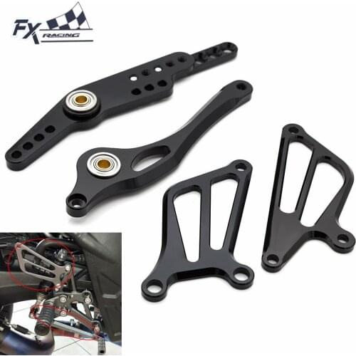 CNC Adjustable Motorcycle Rearset Foot Peg Brake Rear Gear Shift Shifter Lever + Wing For Yamaha YZF-R1 YZFR1 YZF R1 2007-2008