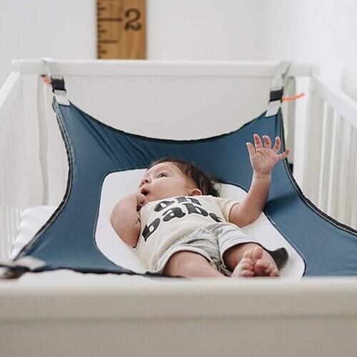 Infant Baby Hammock Newborn Kid Sleeping Bed Safe Detachable Baby Cot Crib Swing Elastic Hammock Adjustable Net Portable