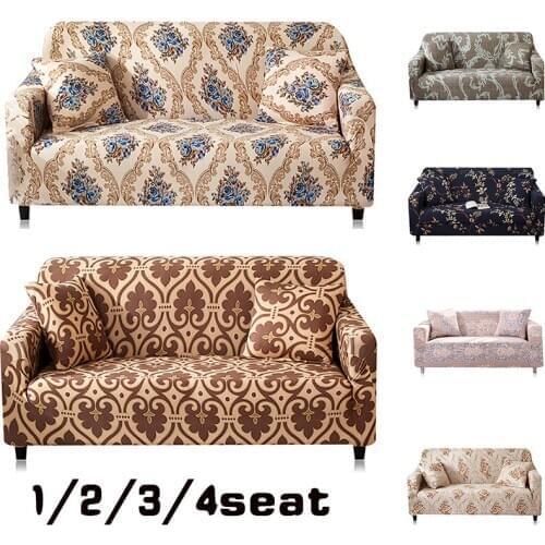 Flexible home sofa cover fully wrapped standard size furniture protection cover L-shaped detachable sofa cover 1/2/3/4 seat