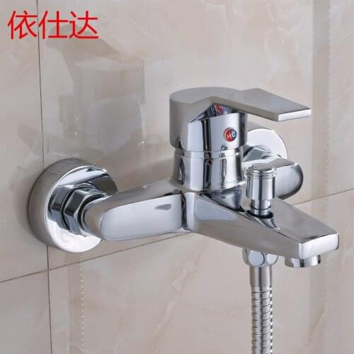 Chrome Thermostatic Bathtub Faucet Freestanding Bath Shower Set Rotate Spout Floor Mounted Tub Mixer Tap Plastic Handshower