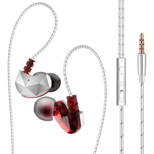 Gaming Headset QKZ CK6 Universal Noise Reduction HiFi In-ear Headphones Wired Phone Music P-K QKZ vk4 Earphones With Mic