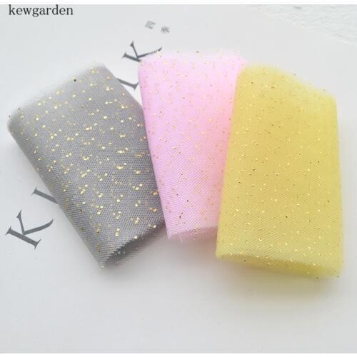 Kewgarden 6CM 8CM Dots Hot Stamping Lce Gauze RibbonsHandmade Tape DIY Hair Bows Brooch Accessories Satin Riband 20 Meters
