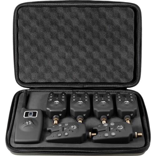 Lixada RU Direct Wireless LED Fishing Bite Alarm Set 3/4/6/ Carp Digital Indicator Sensitivity Sound Alert Fishing Swinger Set