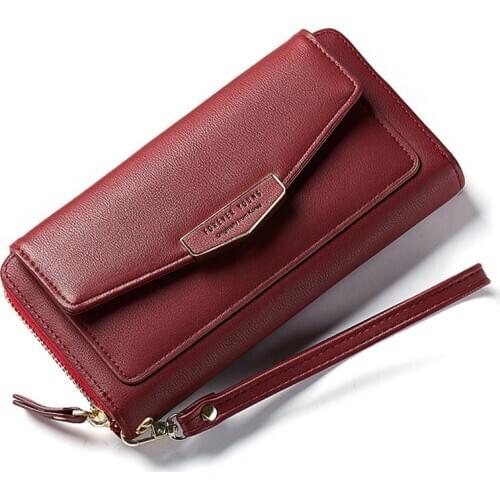 Weichen Wristband Women Wallets Leather Ladies Purse Large Capacity Brand Female Wallet Clutch Women Phone Wallet Card Holder