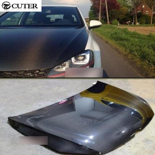 Golf 7 carbon fiber car front engine bonnets hood cover for VW Golf 7 MK7 2014UP