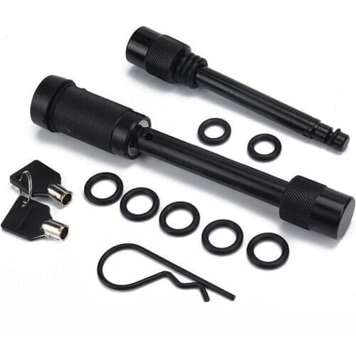 Motormic Trailer Hitch Lock Pin Set Extra Long Black Pins with One Locking System Universal Accessories Safety lock