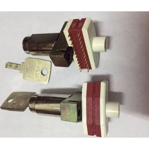 New Switzerland ELMA electronic lock switch BV14408 with 1 key 2 gears 24 gold feet