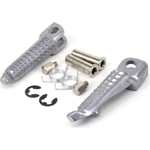 Motorcycle Front Footrests Foot Pegs for Kawasaki Ninja ZX6R ZX10R ZX-6R Z1000 Z750 ER6F