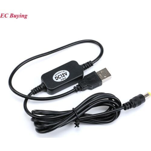 USB DC 5V to DC 12V Step Up Cable Module USB Power Boost Line Step Up Boost Module Converter Adapter Cable 8W 5.5*2.1mm Plug