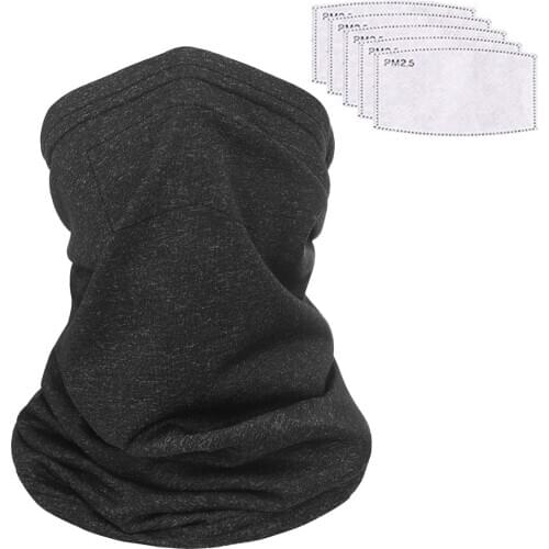 Polyester Cycling Scarves Bandana Neck Braga Tube Head Scarf Face Dust Mask With Safety Filter Multifunctional Warm Camping #F